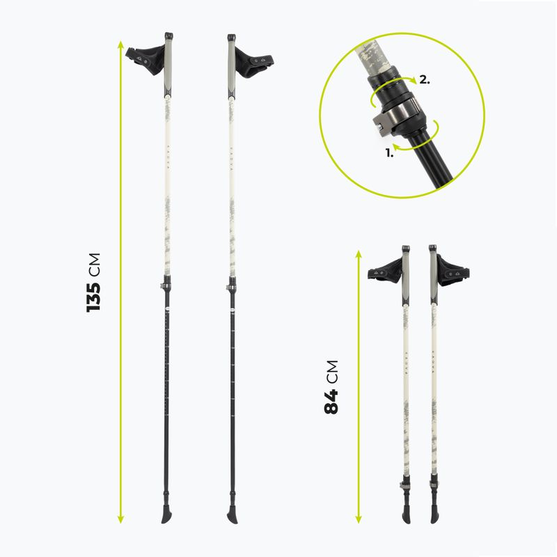 KADVA Halna állítható zöld nordic walking botok 2