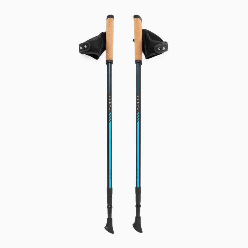 Kék, állítható KADVA Luna nordic walking botok 10