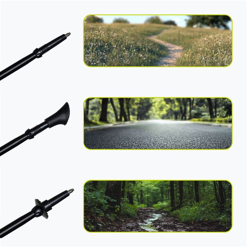 Kék, állítható KADVA Luna nordic walking botok 7