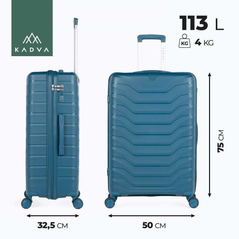 KADVA Sancho utazótáska 113 l kék 3