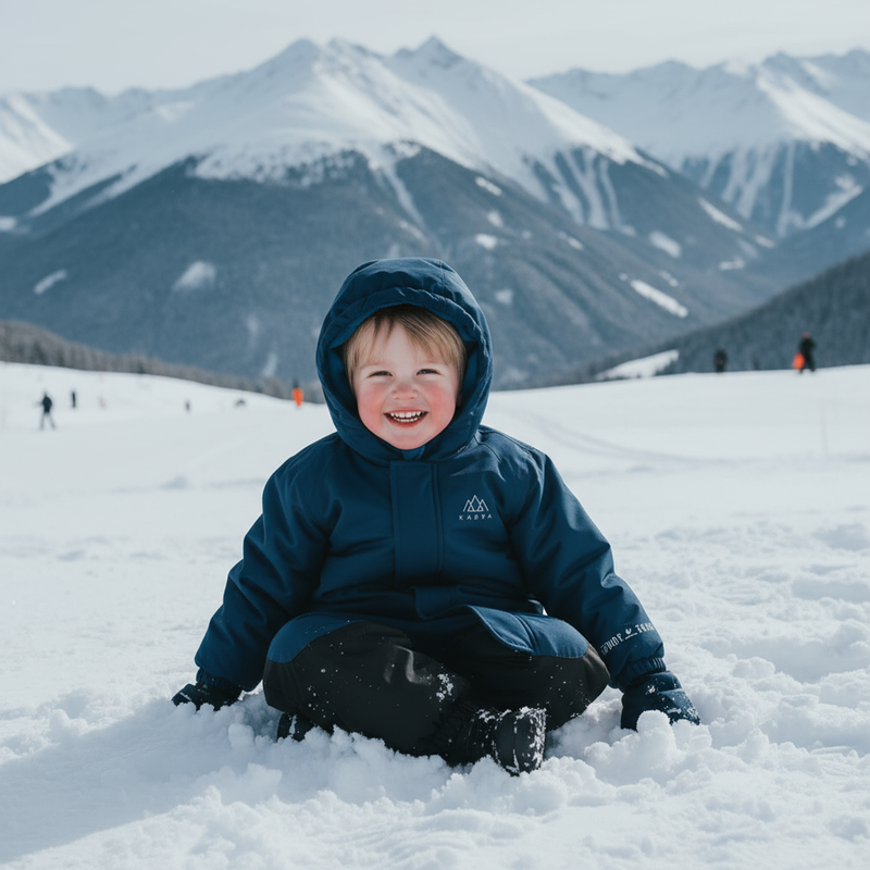 Gyerek síoverall KADVA Kiko Jrb sötétkék 7