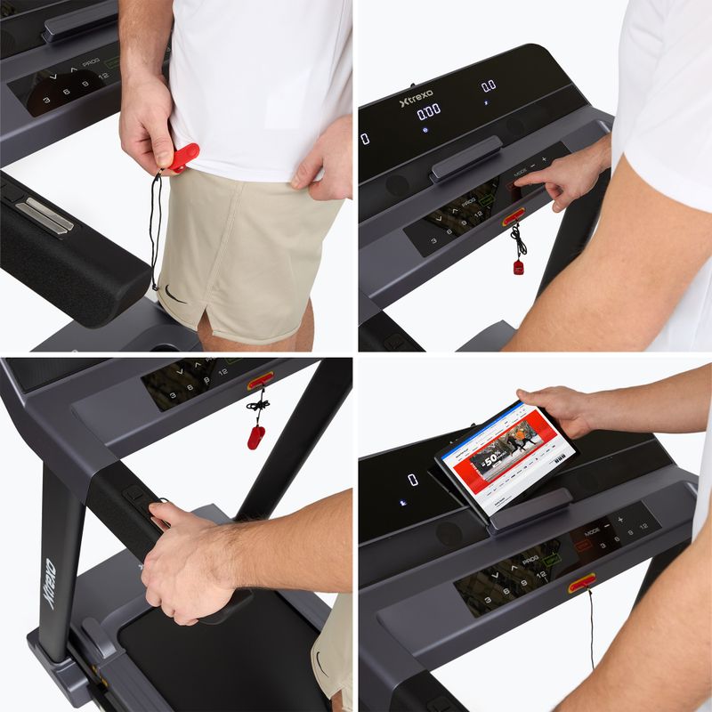 Elektromos futópad XTREXO X450 fekete 15