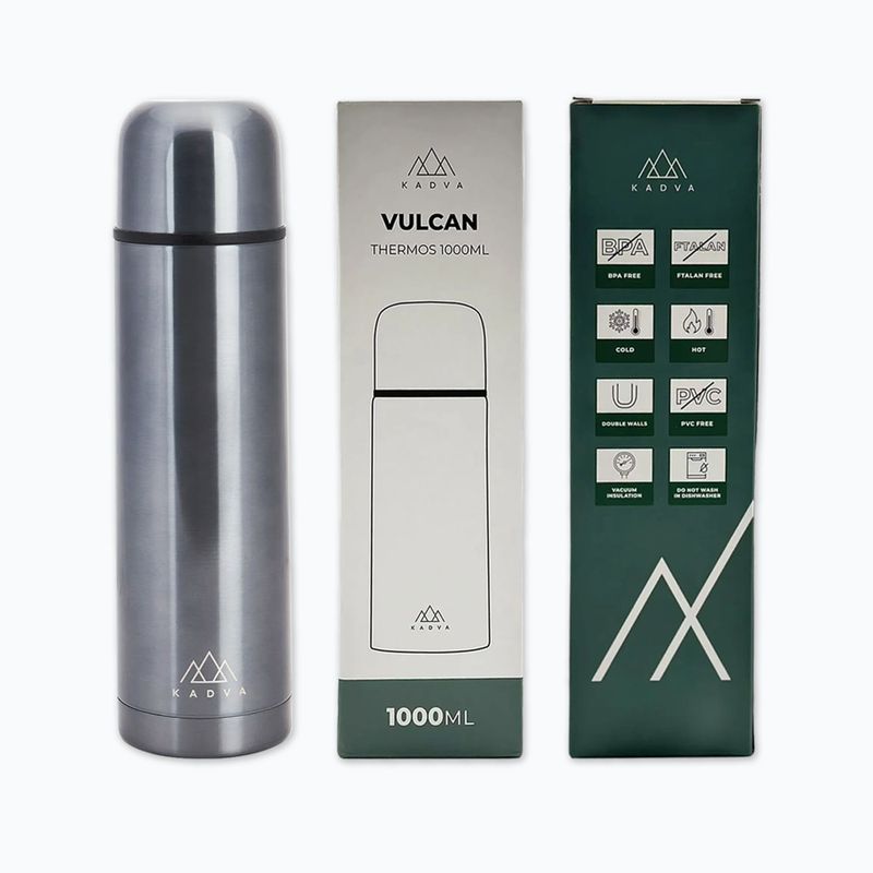 Termos KADVA Vulcan 1000 ml ezüst 12