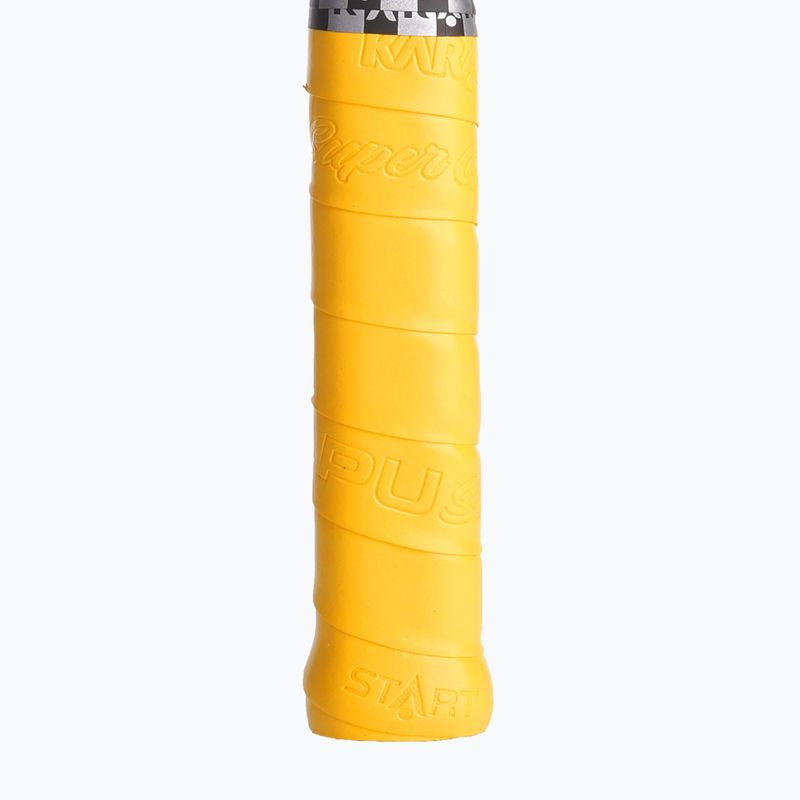 Squashütő borítás Karakal Pu Super Grip sárga 2