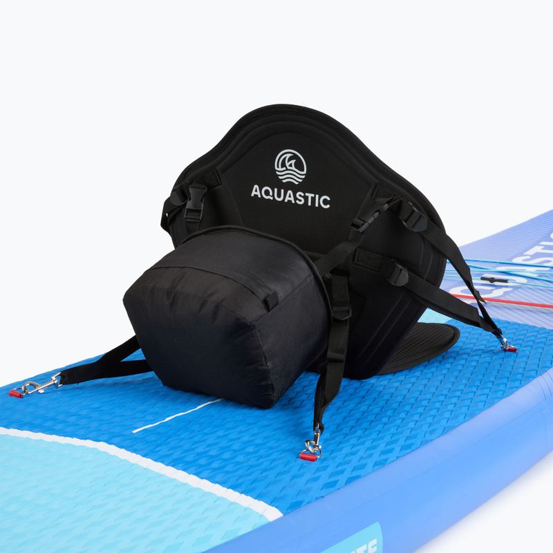 Kajakülés SUP deszkához AQUASTIC AQS-B4I186-BK táskával fekete színű 2