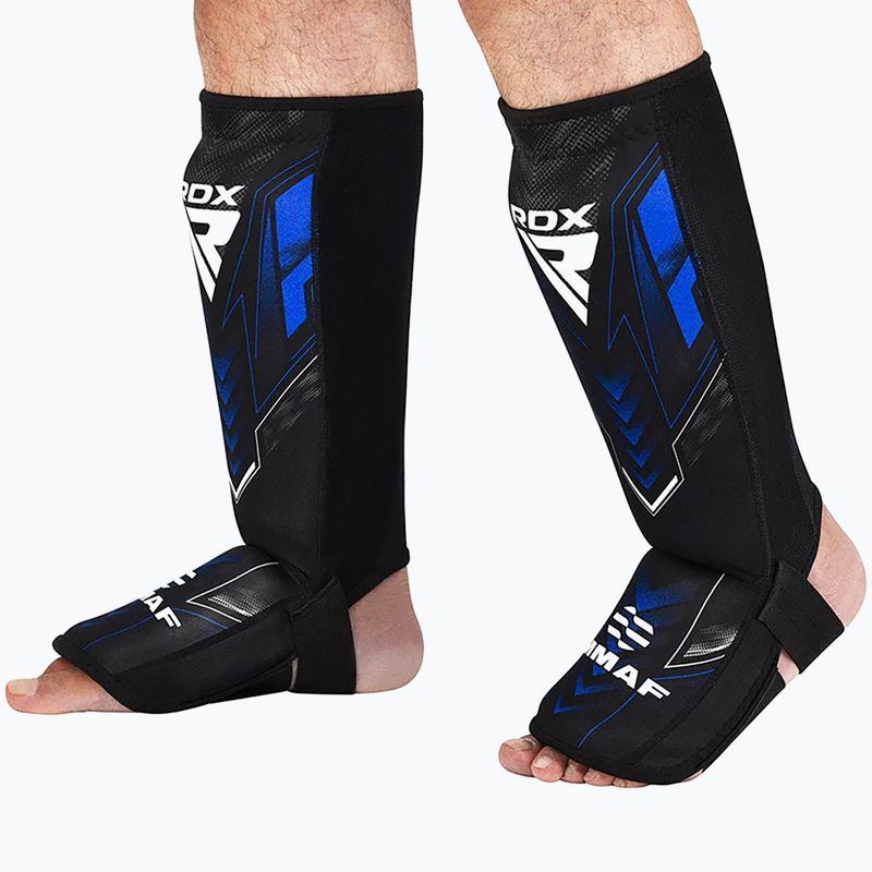 Sípcsont- és lábfejvédők RDX IMMAF Approved Neoprene Shin Instep blue 6