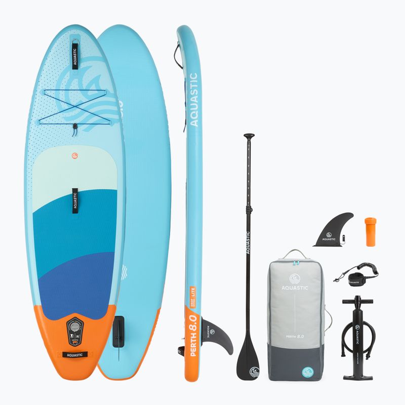 Felfújható gyermek SUP deszka szett AQUASTIC Perth 8'0" allround blue