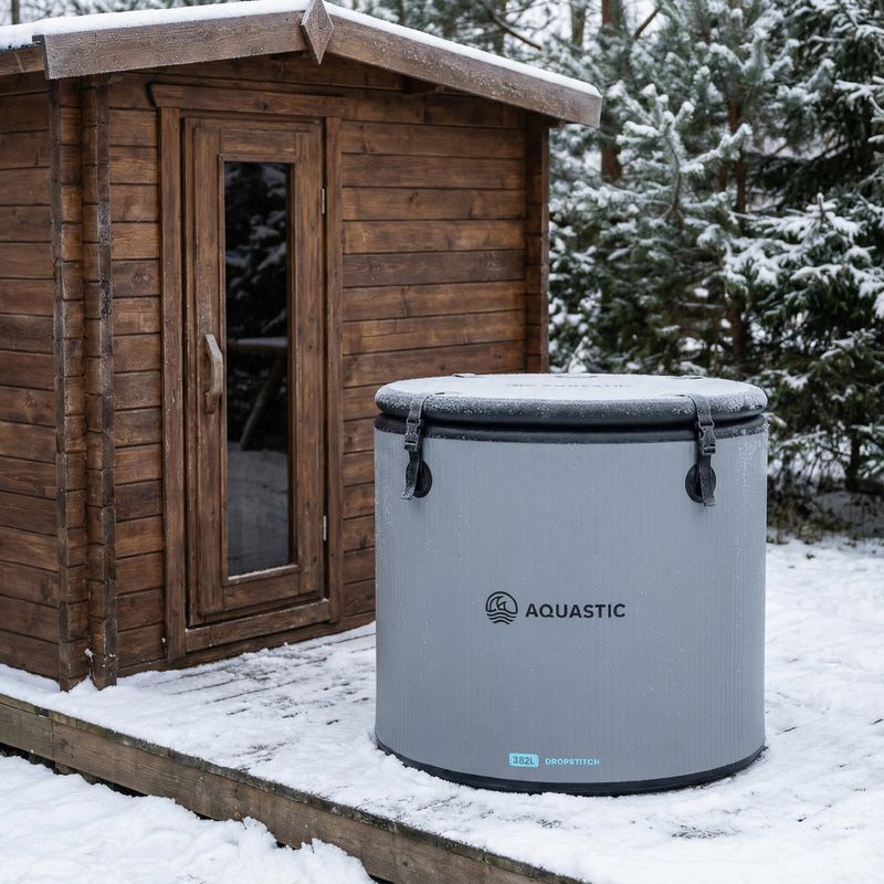 Merülőmedence AQUASTIC BrrFree 382 l dropstitch grey 5