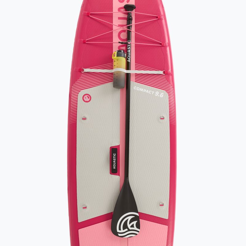 Felfújható SUP deszka szett AQUASTIC Compact 9'6" pink 10