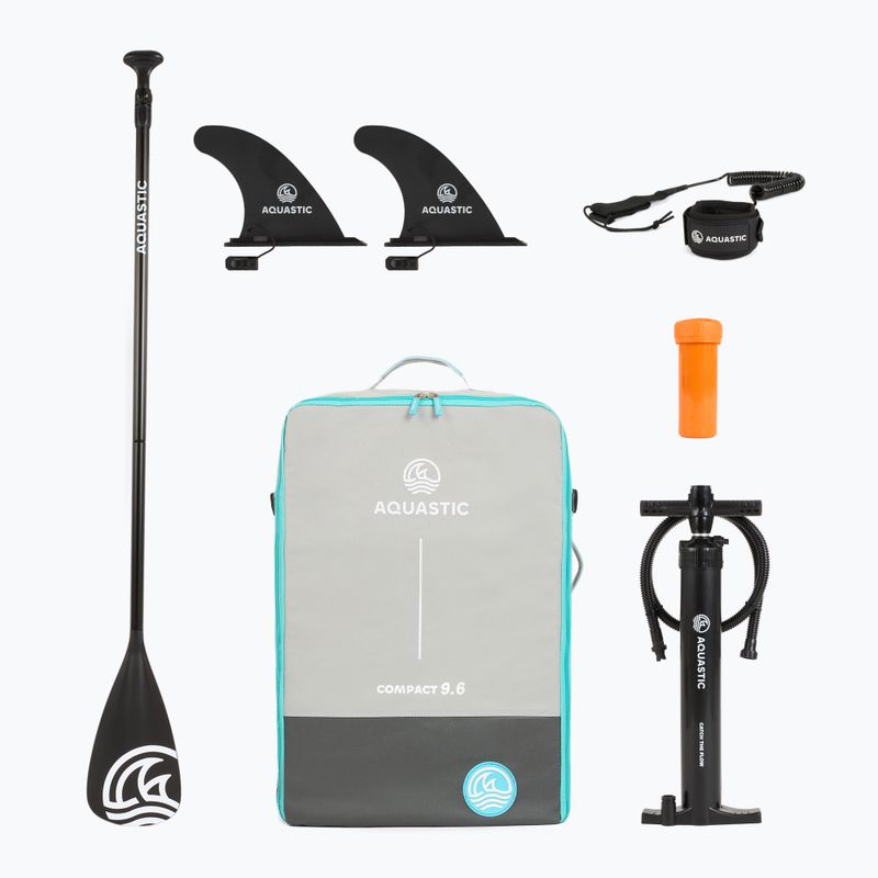 Felfújható SUP deszka szett AQUASTIC Compact 9'6" pink 17