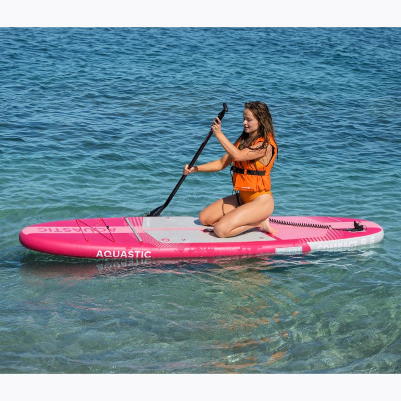 SUP AQUASTIC Compact 9'6" deszka rózsaszínű 20