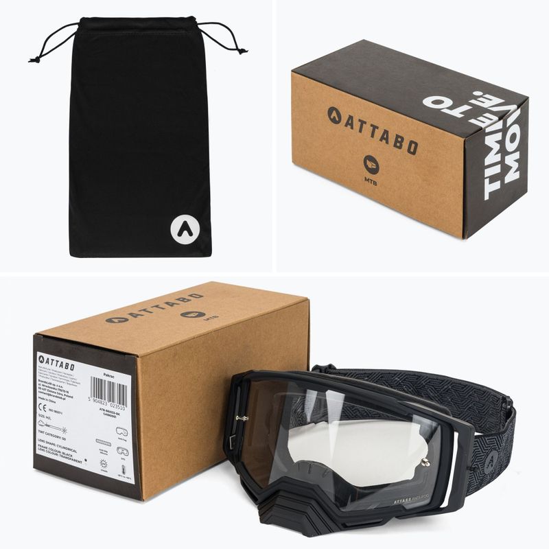 Kerékpáros védőszemüveg ATTABO Pakrac Anti-Fog black 14