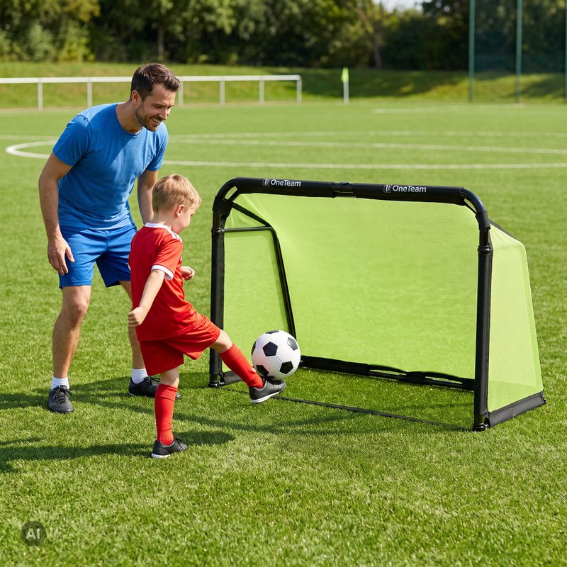 Focikapu OneTeam SWIFTGOAL 180 x 120 cm foldable black/green 2