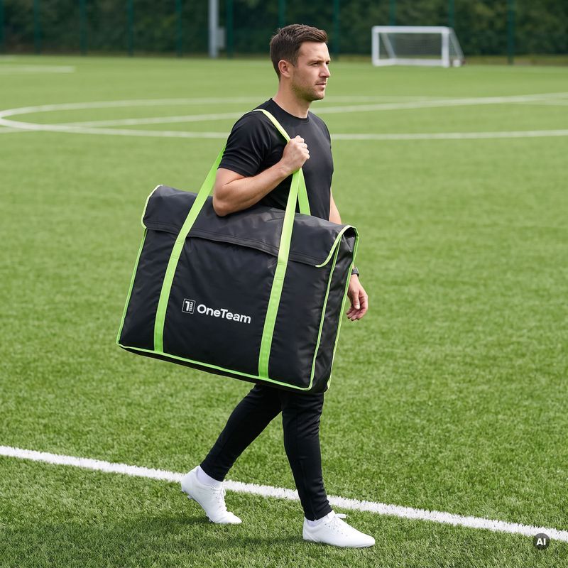 Hordozótáska kapuhoz OneTeam Swiftgoal 120 x 70 cm black/green 3