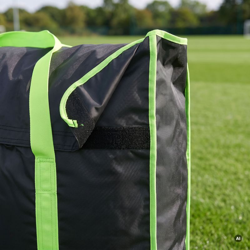 Hordtáska a OneTeam Swiftgoal 180 x 120 cm fekete/zöld színben 5