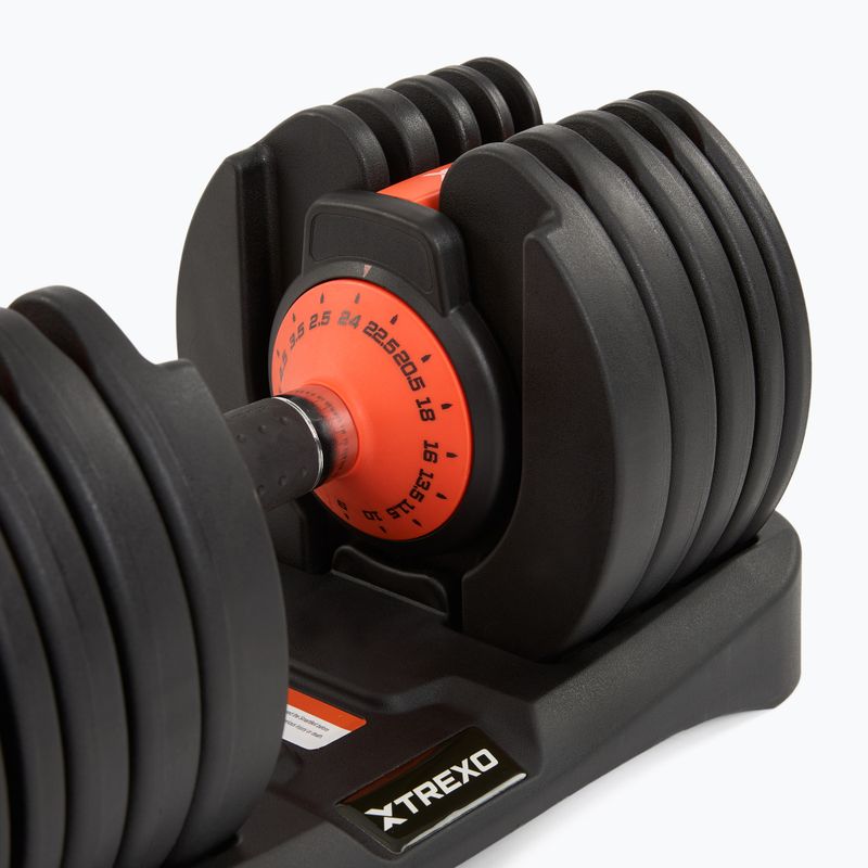 Állítható súlyzó XTREXO 24kg EVO black 5