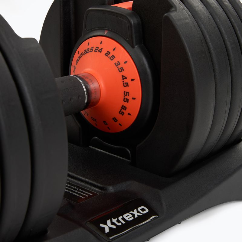 Állítható súlyzó XTREXO 24kg EVO black 5