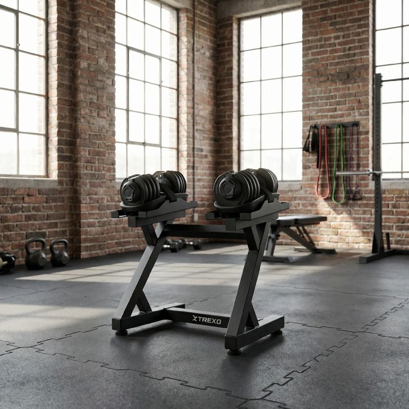 Állítható súlyzóállvány XTREXO black 3