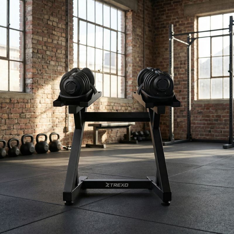Állítható súlyzóállvány XTREXO black 4