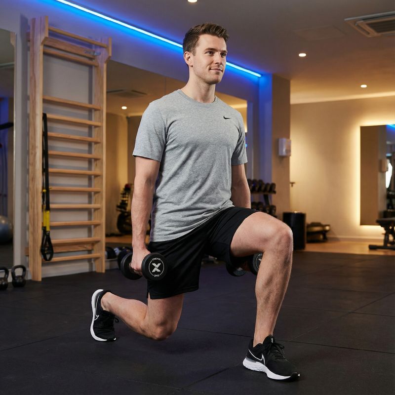 Gumírozott öntöttvas kézisúlyzó XTREXO Pro 2 kg black 5