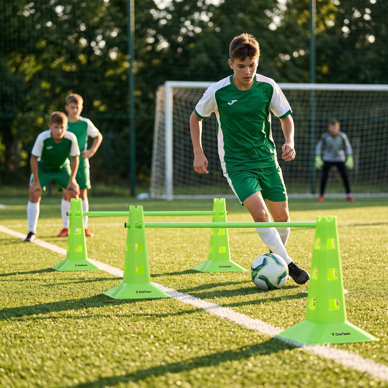 Zestaw pachołków OneTeam TRFTB03 HG4 4 sztuki zielony 2