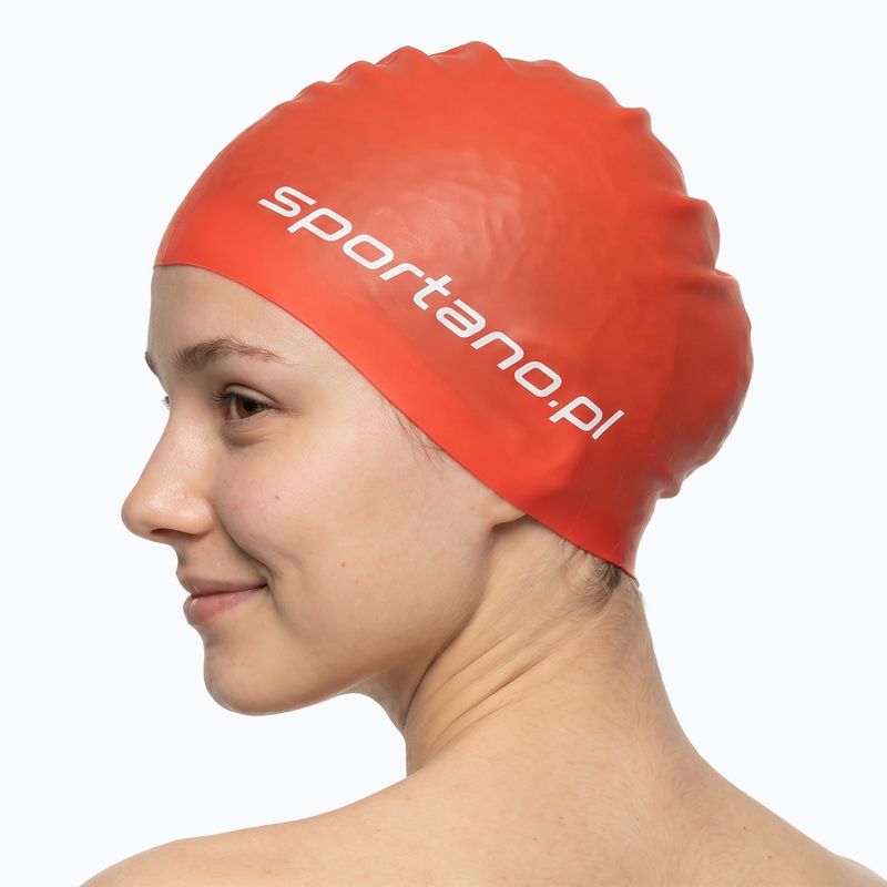 Úszó sapka SPORTANO silicone orange 3