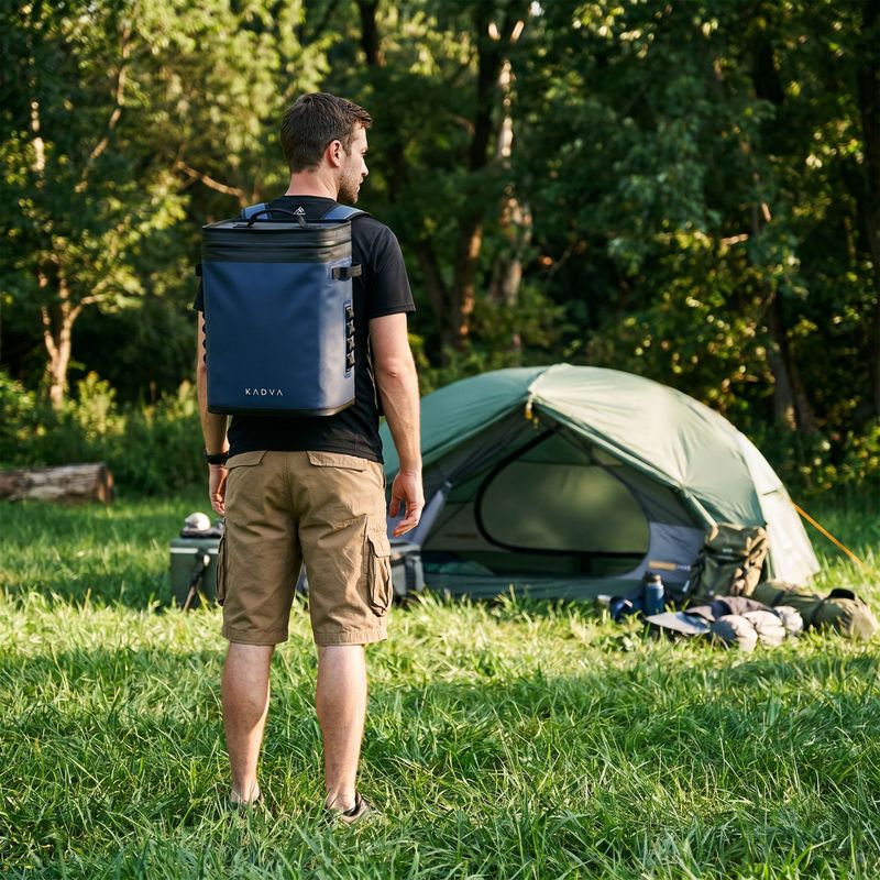 KADVA 72h Papu 25 l hőszigetelt táska, tengerészkék 10