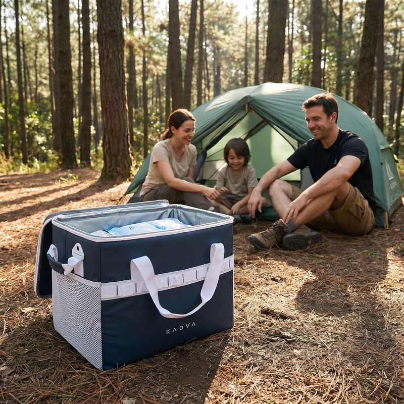Túra hűtő KADVA foldable into Picnicer 30 l navy blue 14