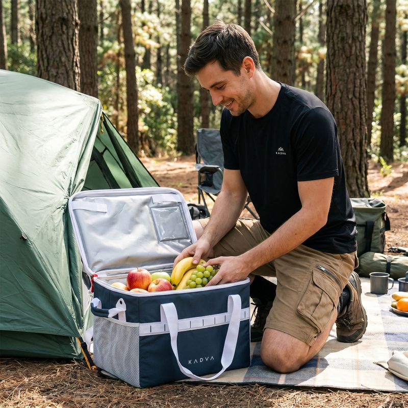Túra hűtő KADVA foldable into Picnicer 30 l navy blue 13