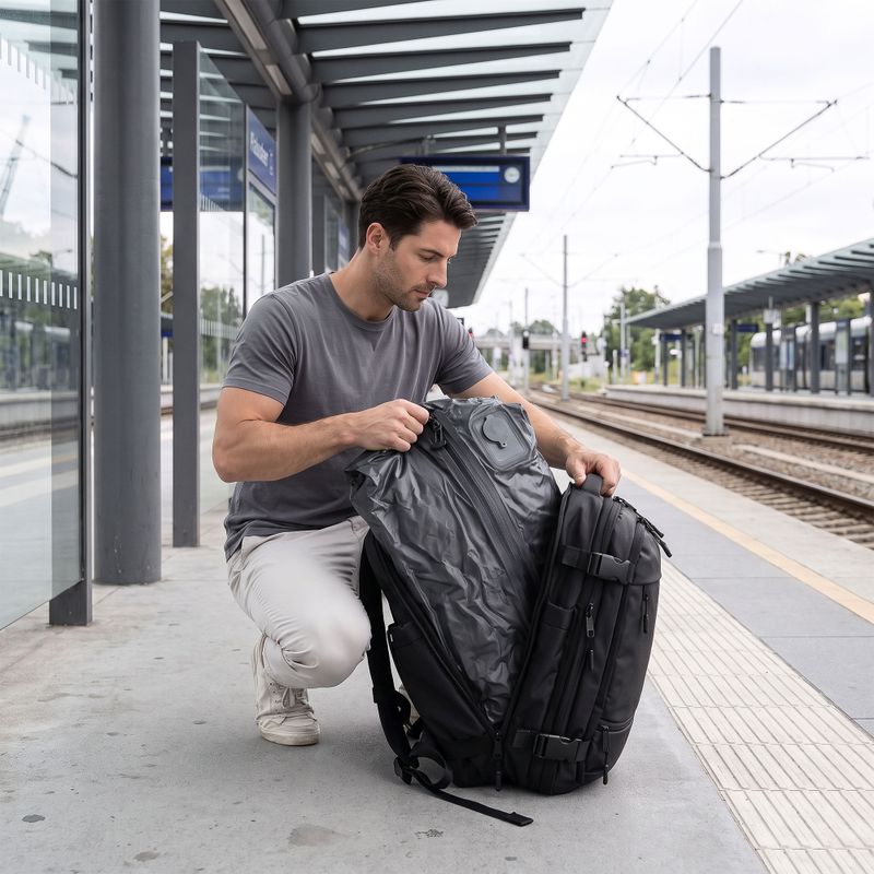 KADVA ARTravel 30 l fekete vákuumos hátizsák 2