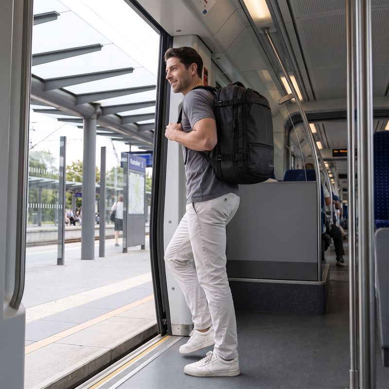 KADVA ARTravel 30 l fekete vákuumos hátizsák 5