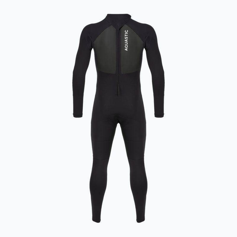 Férfi szörfös neoprénruha AQUASTIC 4/3 mm-es neoprén WAVEY black 11