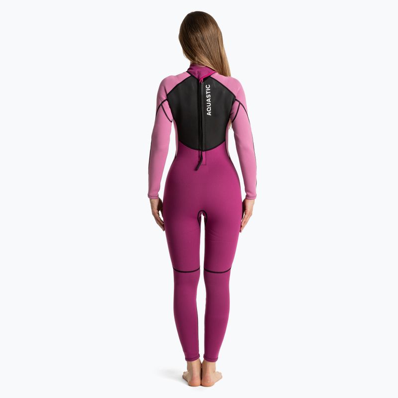 Női szörf neoprénruha AQUASTIC 3/2 mm neoprénből WAVEY pink 3