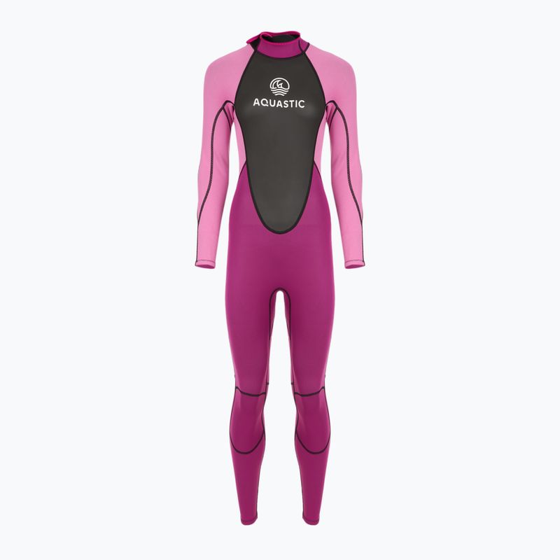 Női szörf neoprénruha AQUASTIC 3/2 mm neoprénből WAVEY pink 12