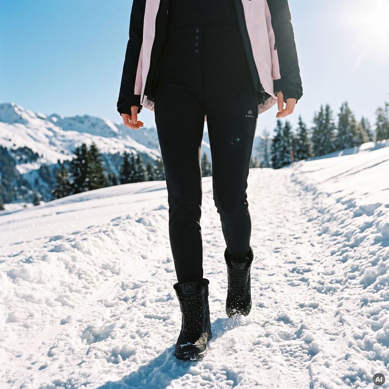 Női sínadrág KADVA Nora WMNS WP 5K/3K SOFTSHELL fekete 6