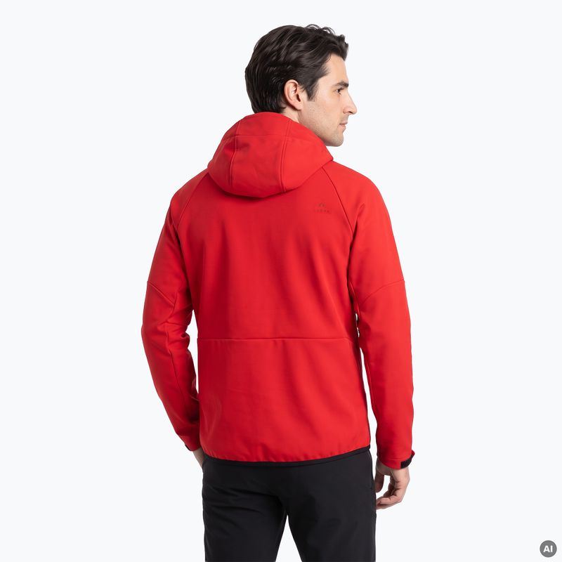 Férfi túrasweatshirt KADVA Arix WP 5K/3K softshell hibrid piros 2