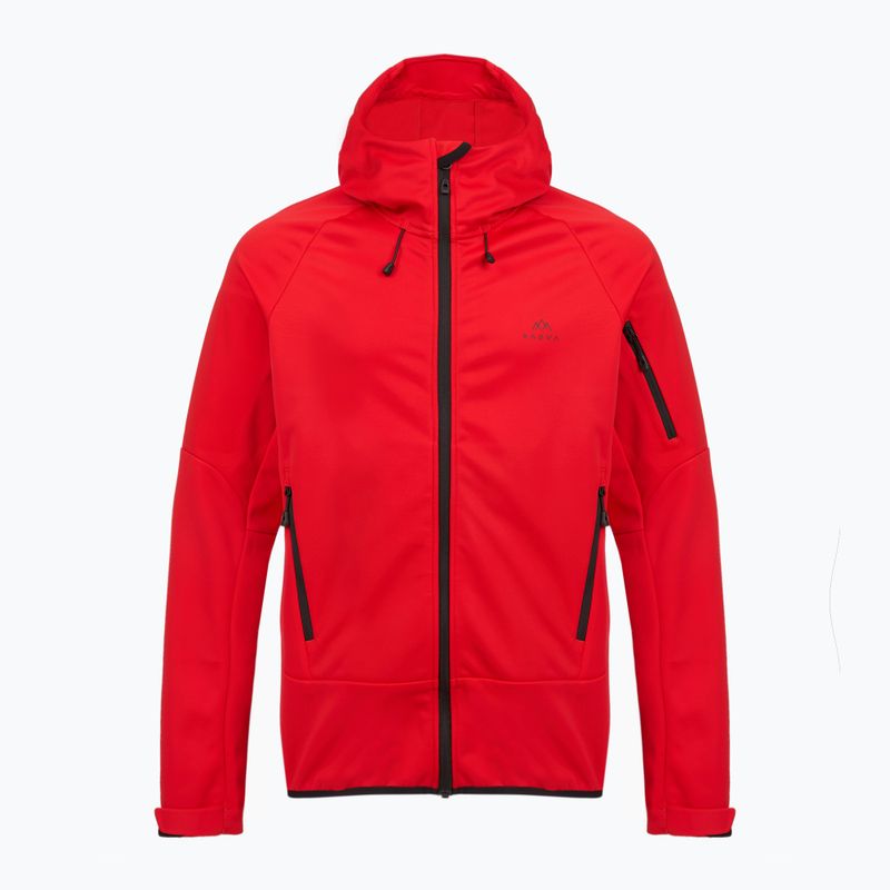 Férfi túrasweatshirt KADVA Arix WP 5K/3K softshell hibrid piros