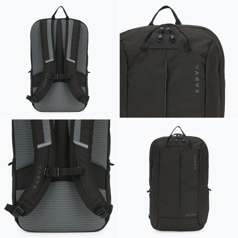 Kadva anyWAY 25 l túra hátizsák fekete 9