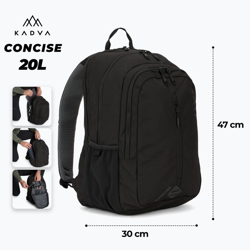 Kadva Concise 20 l túra hátizsák black 2
