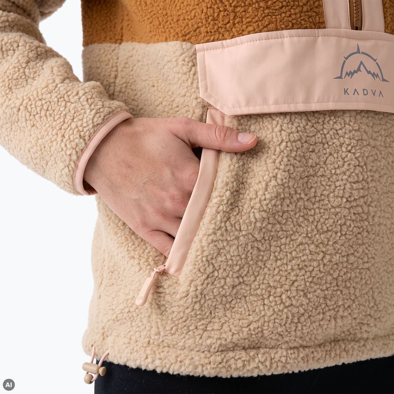 Női polár pulóver KADVA RODIA WMNS bézs 7