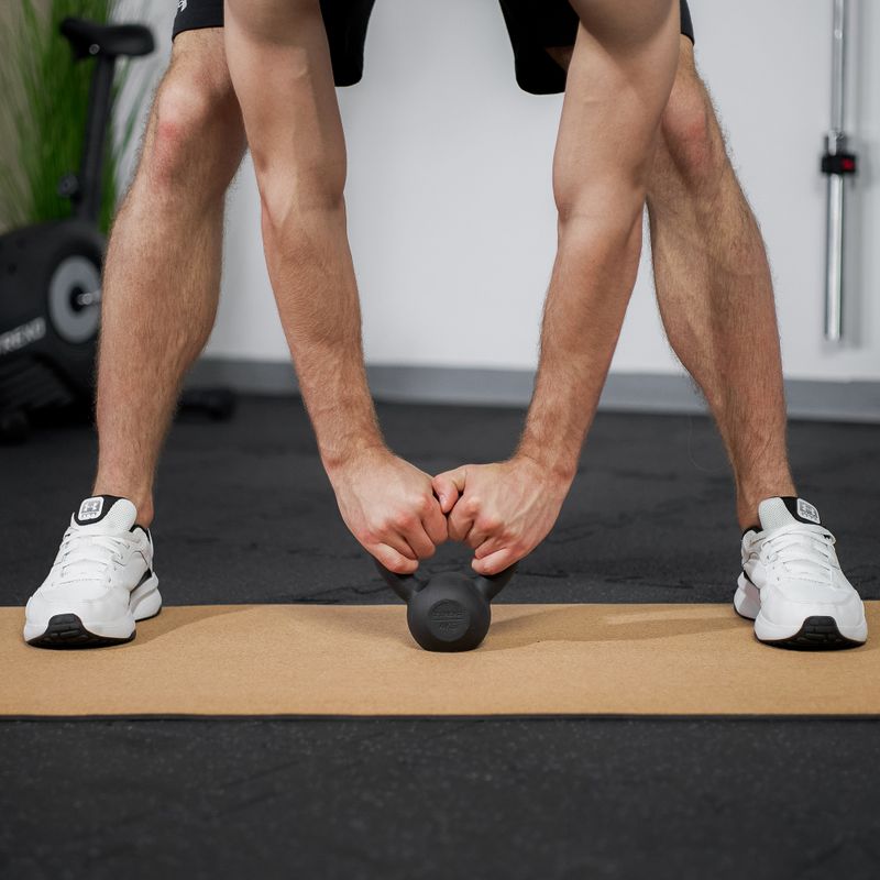 TREXO 4kg fekete öntöttvas Kettlebell 4