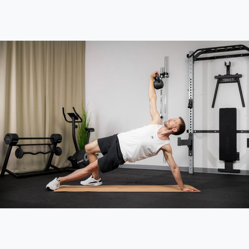 XTREXO 8kg fekete öntöttvas kettlebell 6