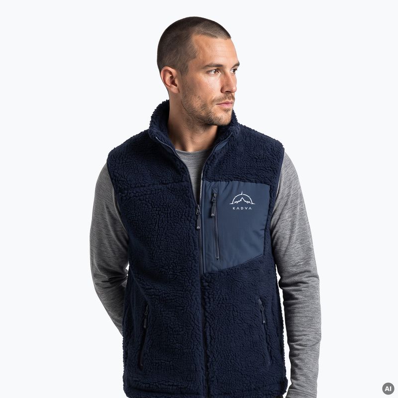 Férfi mellény KADVA RODVIK VEST tengerészkék 5