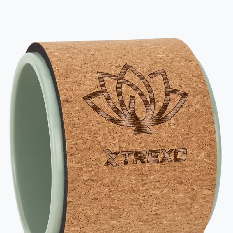 3 az 1-ben jóga karika szett XTREXO Flowheel olive 8