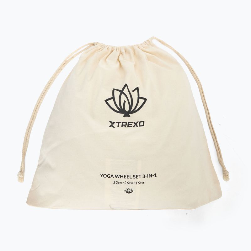 3 az 1-ben jóga karika szett XTREXO Flowheel olive 9