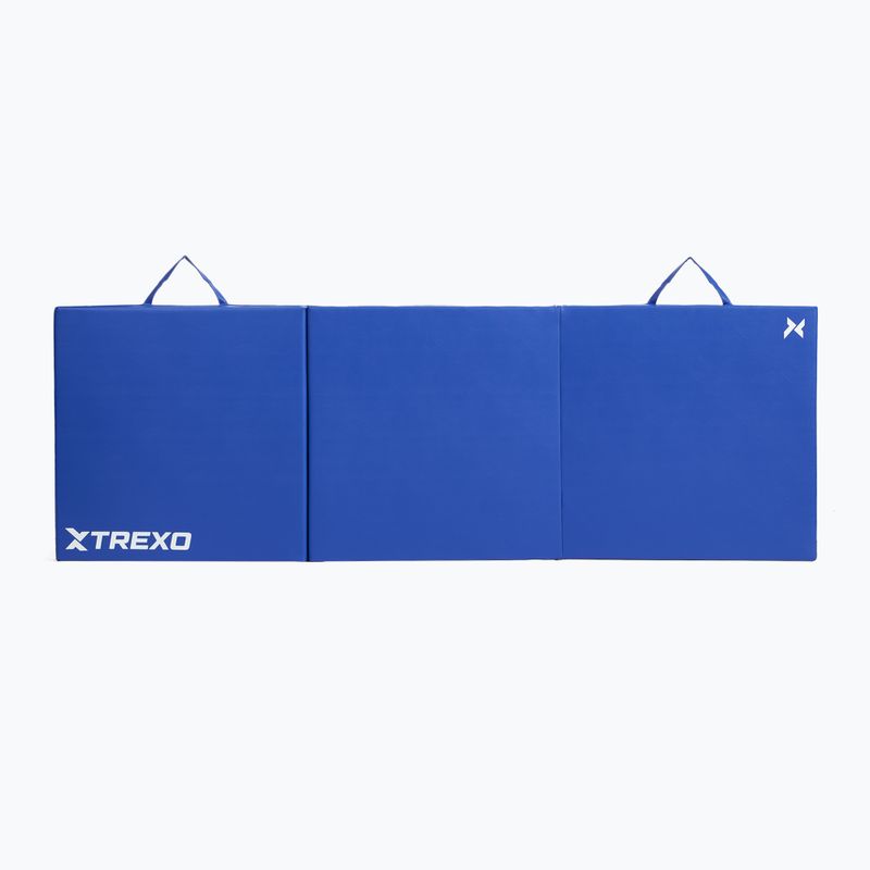 TREXO összecsukható tornamatrac 180 x 60 x 5 cm kék 6