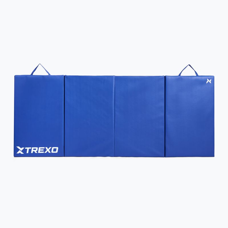 TREXO összecsukható tornamatrac 195 x 80 x 5 cm kék 6