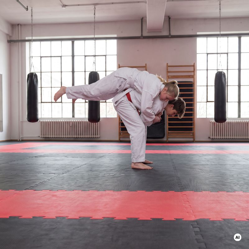 Szőnyeg Hook Fighting Puzzle Tatami blue 3