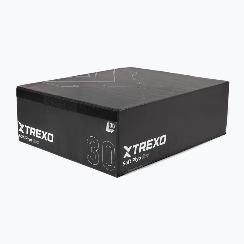 Összecsukható TREXO plyometrikus láda 30 cm fekete