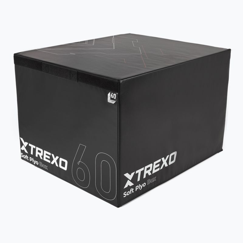 Összecsukható TREXO plyometrikus láda 60 cm fekete